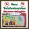 Meldung: Neuer Werbebandenpartner - Blumen Stieglitz