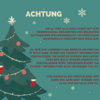 Meldung: Geänderte Öffnungszeiten wegen Waldweihnacht