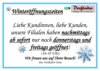Vorschaubild der Meldung: Winteröffnungszeiten Dorfläden