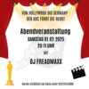 Meldung: Abendveranstaltung am 01.02.2025- noch Restkarten verfügbar