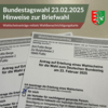 Meldung: Hinweise zur Briefwahl für die Neuwahl des Bundestages am 23.02.2025