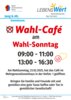 Meldung: Wählen gehen und Kaffee trinken