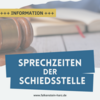 Meldung: Sprechzeiten der Schiedsstelle der Stadt Falkenstein/Harz