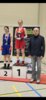 Vorschaubild der Meldung: Ilyas Ismailov, Mansur Dzugiraev, Rouhef Hasso, Nassela Hasso und Vanessa Strecker vom Boxclub Redtel holen fünf weitere Landesmeistertitel in die Rolandstadt