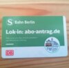 Meldung: Fundsache S-Bahn Card