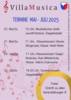 Meldung: Veranstaltungen Mai - Juli 2025