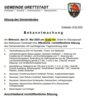 Meldung: 08. Gemeinderatssitzung am 21.05.2025