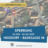 Meldung: Aktualisierung Sperrung Meisdorf, Badegasse
