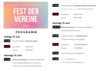 Meldung: Morgen beginnt das Fest der Vereine!