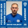 Meldung: �️ Fan-Voting: David Halbich - FCO-Spieler der Saison 24/25