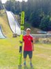Vorschaubild der Meldung: Mila Twarok und Florian Fechner beim 6. Sepp Haugeneder Gedächtnisspringen in Rastbüchl