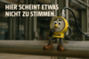 Meldung: � Plötzlicher Druckverlust oder zu geringe Durchflussgeschwindigkeit?