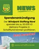 Meldung: Spendenankündigung vom Windpark Stoffeng Nord