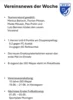 Meldung: Vereinsnews der Woche