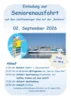 Seniorenausfahrt am 02.09.2026 - Anmeldeschluss: 15.08.2026