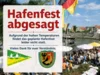 Meldung: Absage Hafenfest am 28. Juni 2026