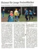 Meldung: Einweihung eines Bolzplatzes an der Accumer Riege.