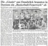 Meldung: Basketballspiel: SV Dornum - Giants Osnabrück (1.Bundesliga).