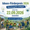Meldung: Ideen-Förderpreis 2026
