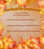 Vorschaubild der Meldung: Herbstferienpause