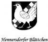 Meldung: Hennersdorfer Blättchen April 2013