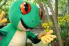 Foto zu Meldung: "Josch der Frosch": Name für Maskottchen der Biosphäre vorgestellt