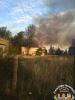 Großbrand bei "Alter Brotfabrik" in Gransee - ehem. Garagenkomplex ausgebrannt