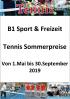 Vorschaubild der News: Tennis zum Sommerpreis von 1.05. bis 30.09.2019