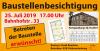 Vorschaubild der News: Baustellenbesichtigung Bahnhofstraße