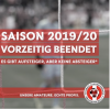 Meldung: Fußball: Entscheidung zur gegenwärtigen Saison ist gefallen
