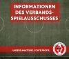 Vorschaubild der Meldung: Informationen des Verbandsspielausschusses