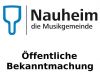 Vorschaubild der Meldung: Aufforderung zur Einreichung von Wahlvorschlägen für die Wahl der Gemeindevertretung der Gemeinde Nauheim am 14. März 2021