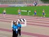 M60 100 m - da staunten die Gröditzer Schüler wie die Senioren über 100 m sprinteten