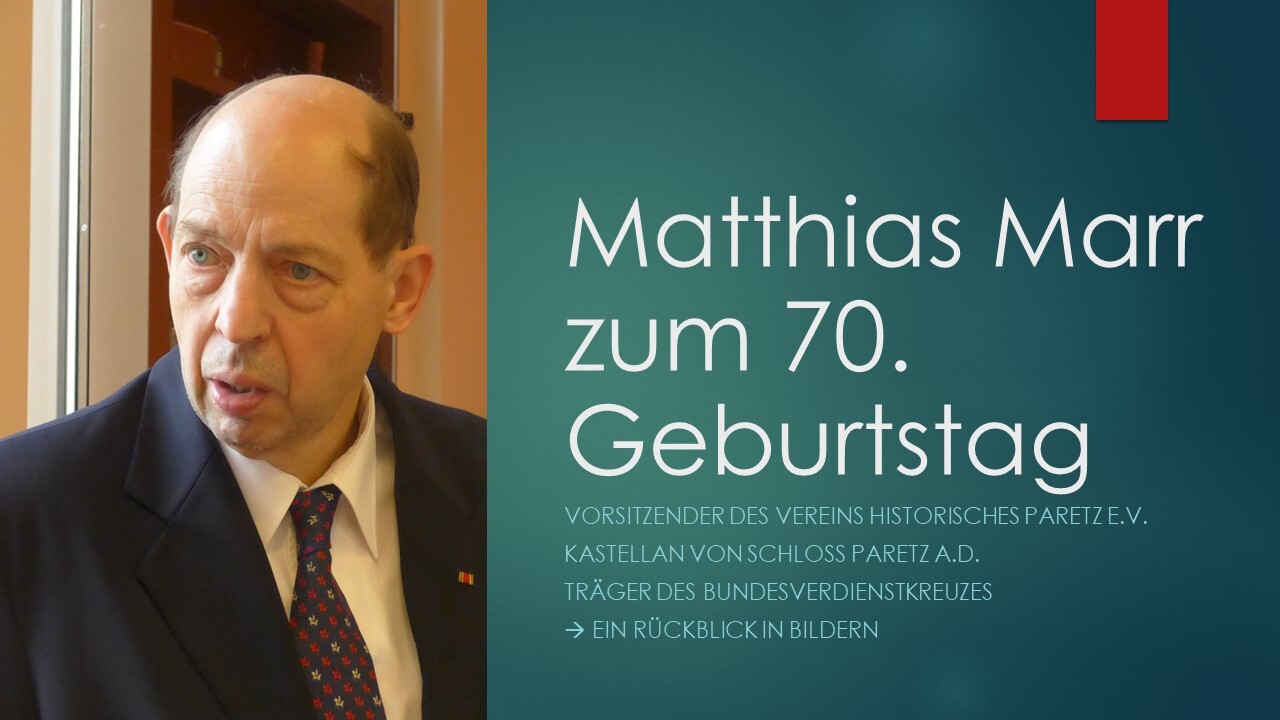 Matthias Marr feierte 70. Geburtstag