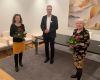 Claudia Wendt und Marianne Häusler mit dem Bürgermeister zum Tag des Ehrenamtes 2021