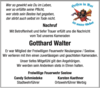 Vorschaubild der Meldung: Wir trauern um unseren Kameraden Gotthard Walter