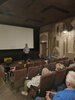 Bezirkssadtrat für Gesundheit, Alexander Freier-Winterwerb, eröffnet die Dankeschön-Veranstaltung im Kino Casablanca