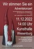 Adventskonzert am 11.12.2022, um 14 Uhr in der Kunsthalle