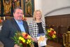 Alexander Dörr und Eva Weick wurden in der Kirche Sankt Wolfgang für 40-jähriges Engagement im evangelischen Posaunenchor Puschendorf geehrt.