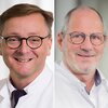 Dr. med. Barthel Kratsch (li.), Chefarzt Viszeralchirurgie und Dr. med. Michael Maasberg (re.), Chefarzt Innere Medizin II im Evang. Krankenhaus Dierdorf/Selters