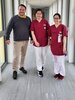 v.l.n.r.: KHDS-Pflegedirektor Tim Scharein, Era Kristine Delgado und Myra Pasia