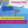 Meldung: Am 6./7. August Erlebnisbad Tröbitz geschlossen