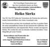 Vorschaubild der Meldung: Ehemaliger stellv. Amtswehrführer Heiko Sierks verstorben