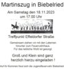 Meldung: Einladung zum Martinsumzug in Biebelried