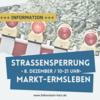 Meldung: Straßensperrung Marktplatz in Ermsleben