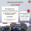 Meldung: Bauernproteste setzen sich fort – Kundgebung am 31.01.2024 vor dem Kreishaus in Wildeshausen