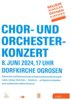 Meldung: Chor- und Orchester-Konzert