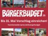 Meldung: Bürgerbudget 2025 - Bis 31. Mai Vorschläge einreichen