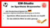 Meldung: EM-Studio im Sportheim Braunweiler