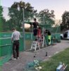 Meldung: Jugendliche bauen ihre Basketballanlage